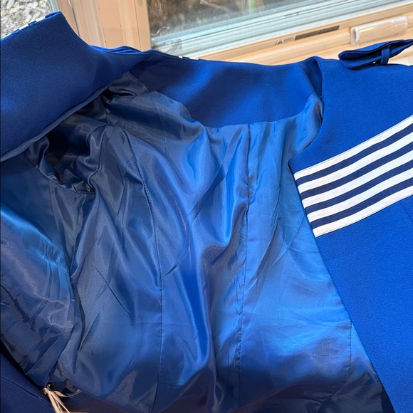 Blue Striped Women's Jacket - Picture 3 of 3